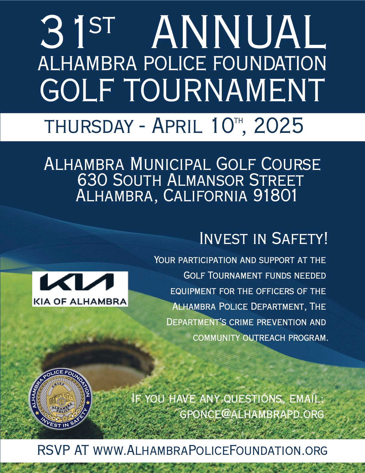 31ST ANNUAL ALHAMBRA POLICE FOUNDATION GOLF TOURNAMENT